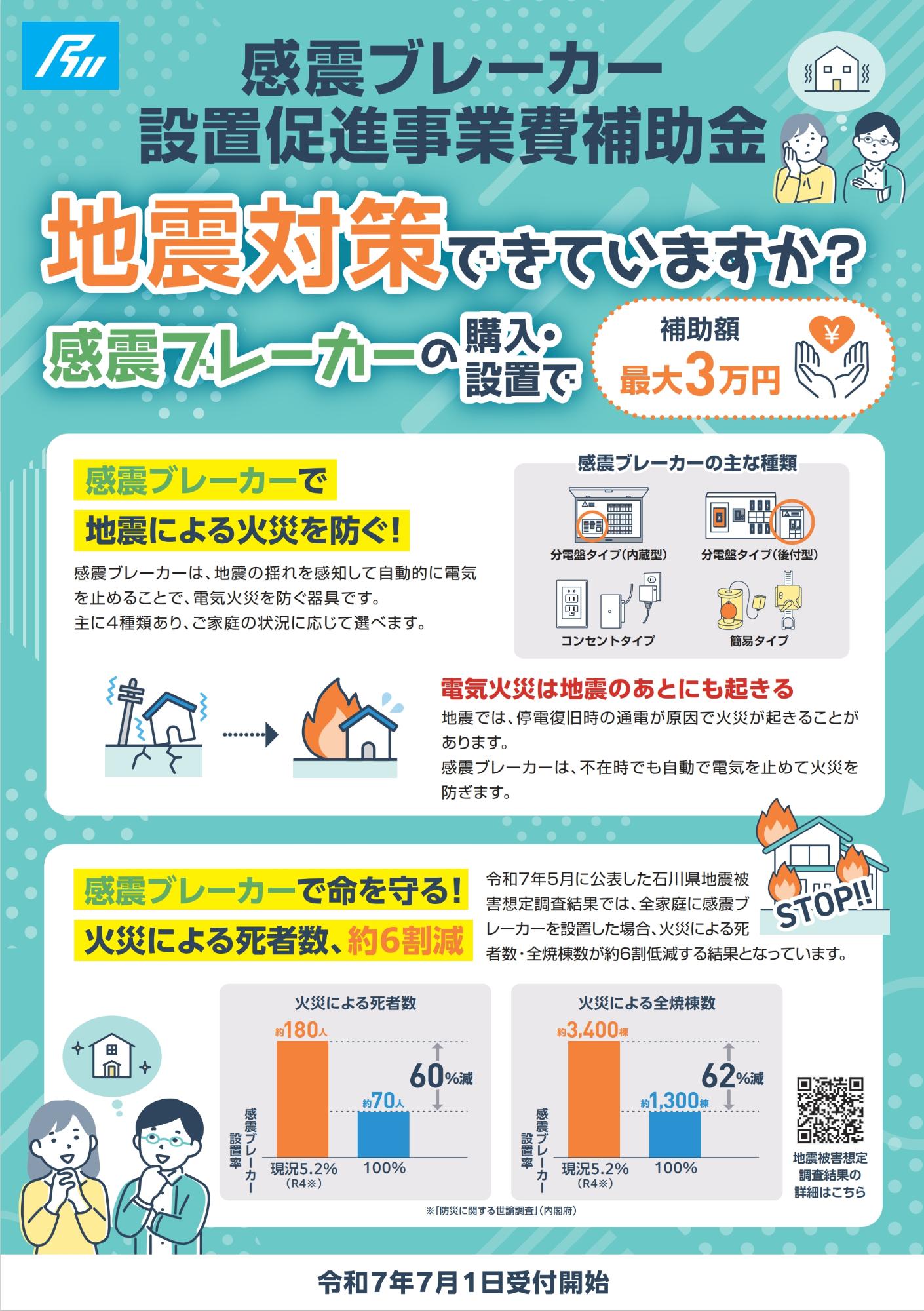 感震ブレーカーチラシ