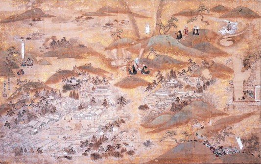 紙本著色温泉寺縁起図の写真