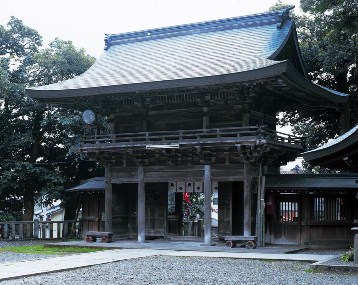 菅生石部神社神門の写真