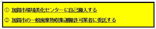 事業系ごみの処理方法