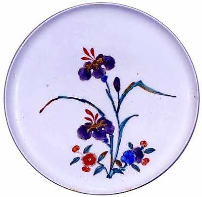 あやめ撫子図皿