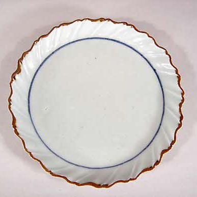 染付捻輪花小皿