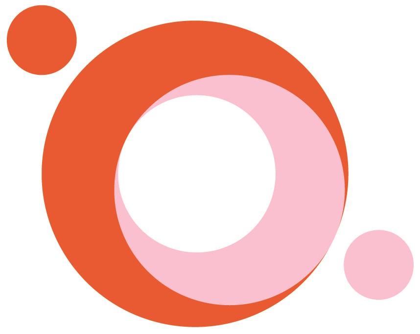 月型のオレンジとピンク色の図形と小さい丸が組み合わされた選考会委員特別賞のイラスト