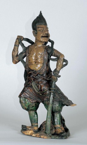 陶製金剛童子立像の写真