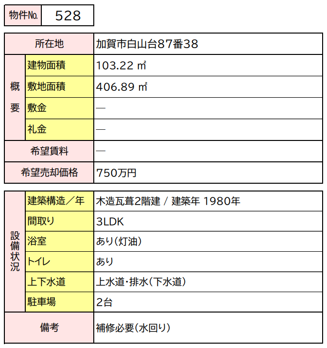 detached 白山台